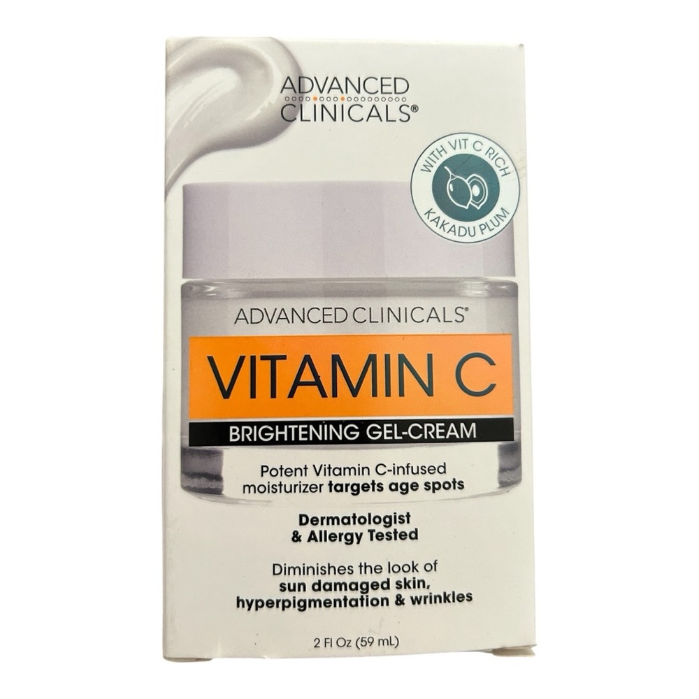Brightening White and Orange Skincare Moisturizer